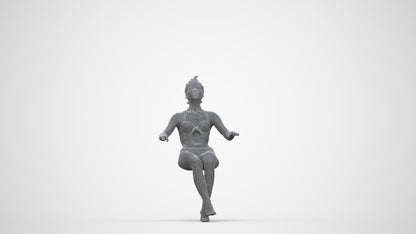 realistic 3D woman pool, scanned archviz people for Blender and 3ds Max, wireframe back view