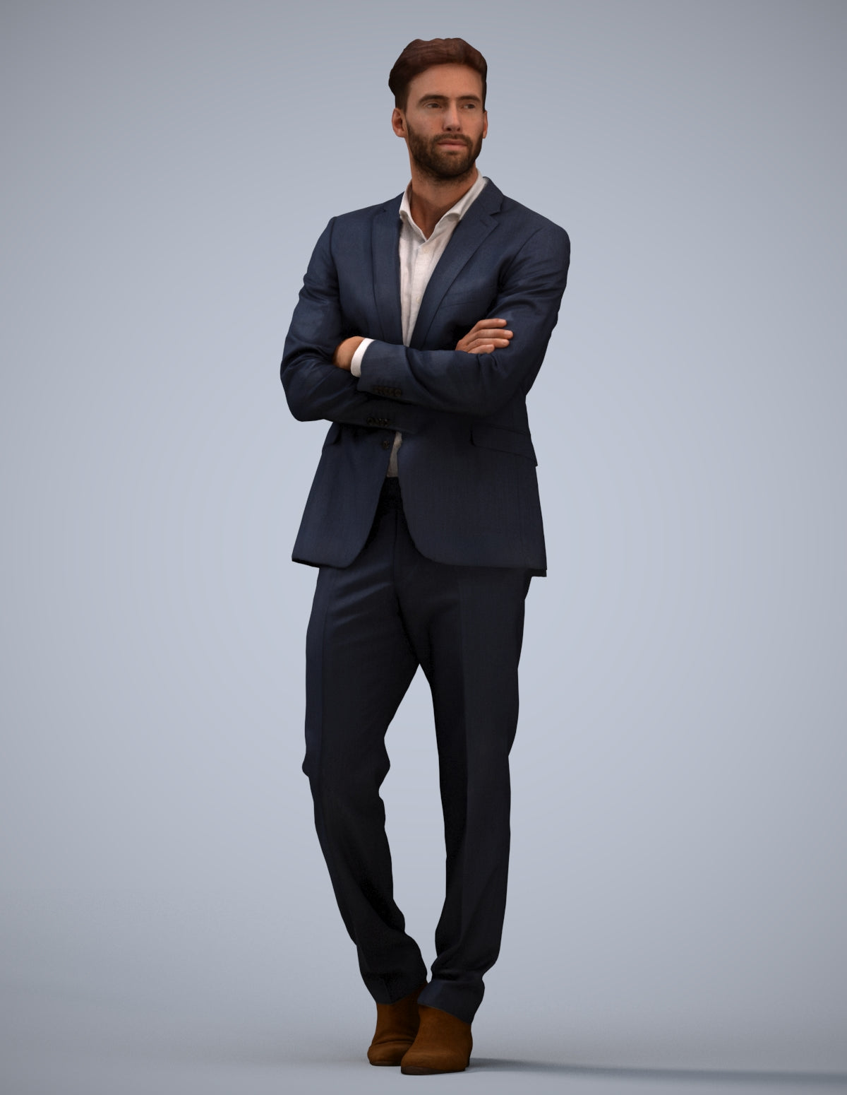 photogrammetry 3D man business, realistic human model archviz FBX