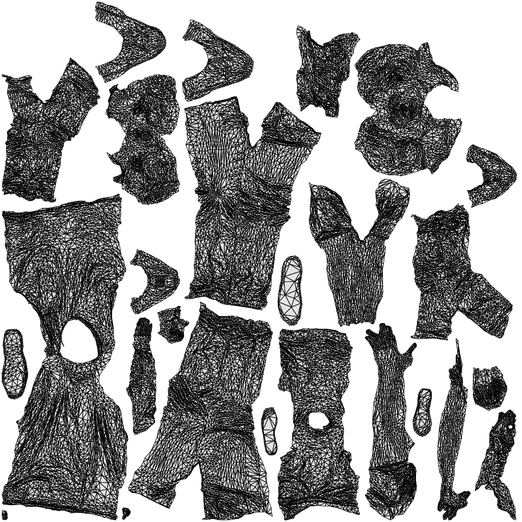 3D people model boy casual kids, scanned human for 3ds Max rendering, wireframe top-down view
