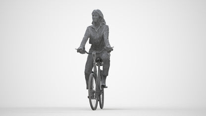 photogrammetry 3D woman business mix, realistic human model archviz FBX, wireframe back view