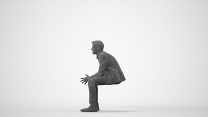 photogrammetry 3D man business, realistic human model archviz FBX, square thumbnail