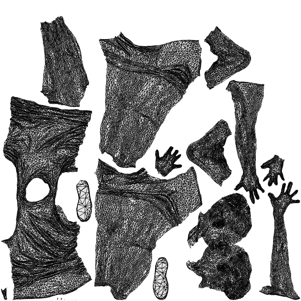 photogrammetry 3D woman sport, realistic human model archviz FBX, wireframe top-down view