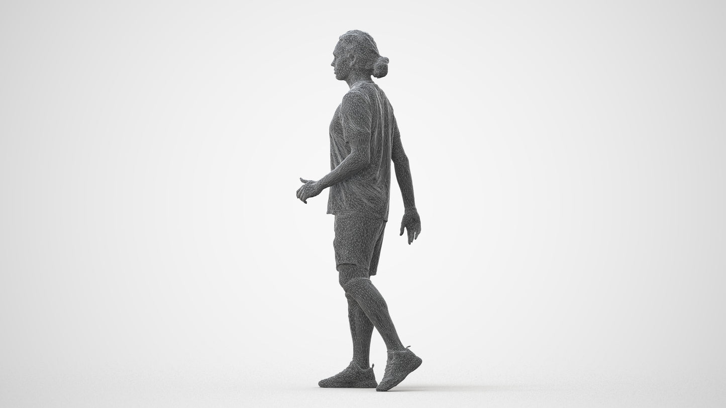 photogrammetry 3D man sport, realistic human model archviz FBX, square thumbnail