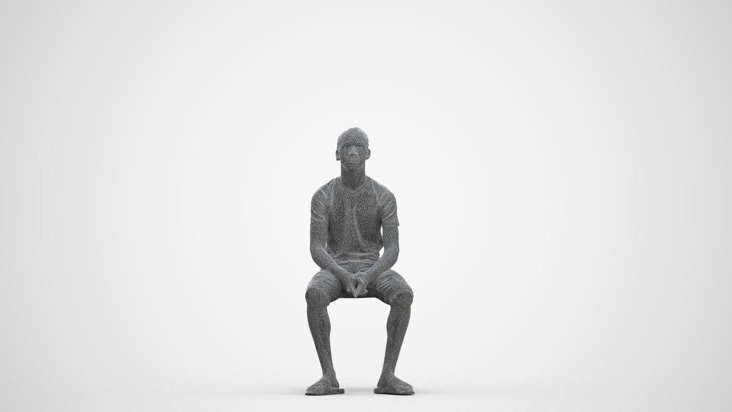 realistic 3D human boy casual kids, archviz people FBX OBJ for Blender, three-quarter front view render