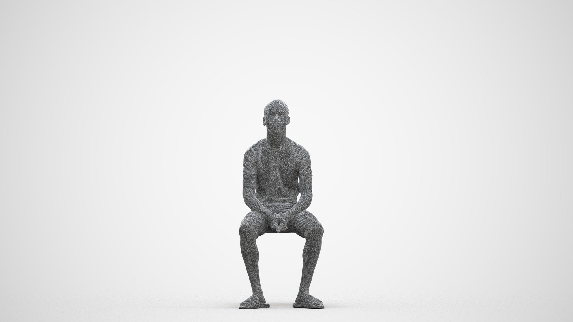 realistic 3D human boy casual kids, archviz people FBX OBJ for Blender, three-quarter front view render