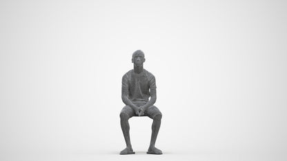 realistic 3D human boy casual kids, archviz people FBX OBJ for Blender, three-quarter front view render