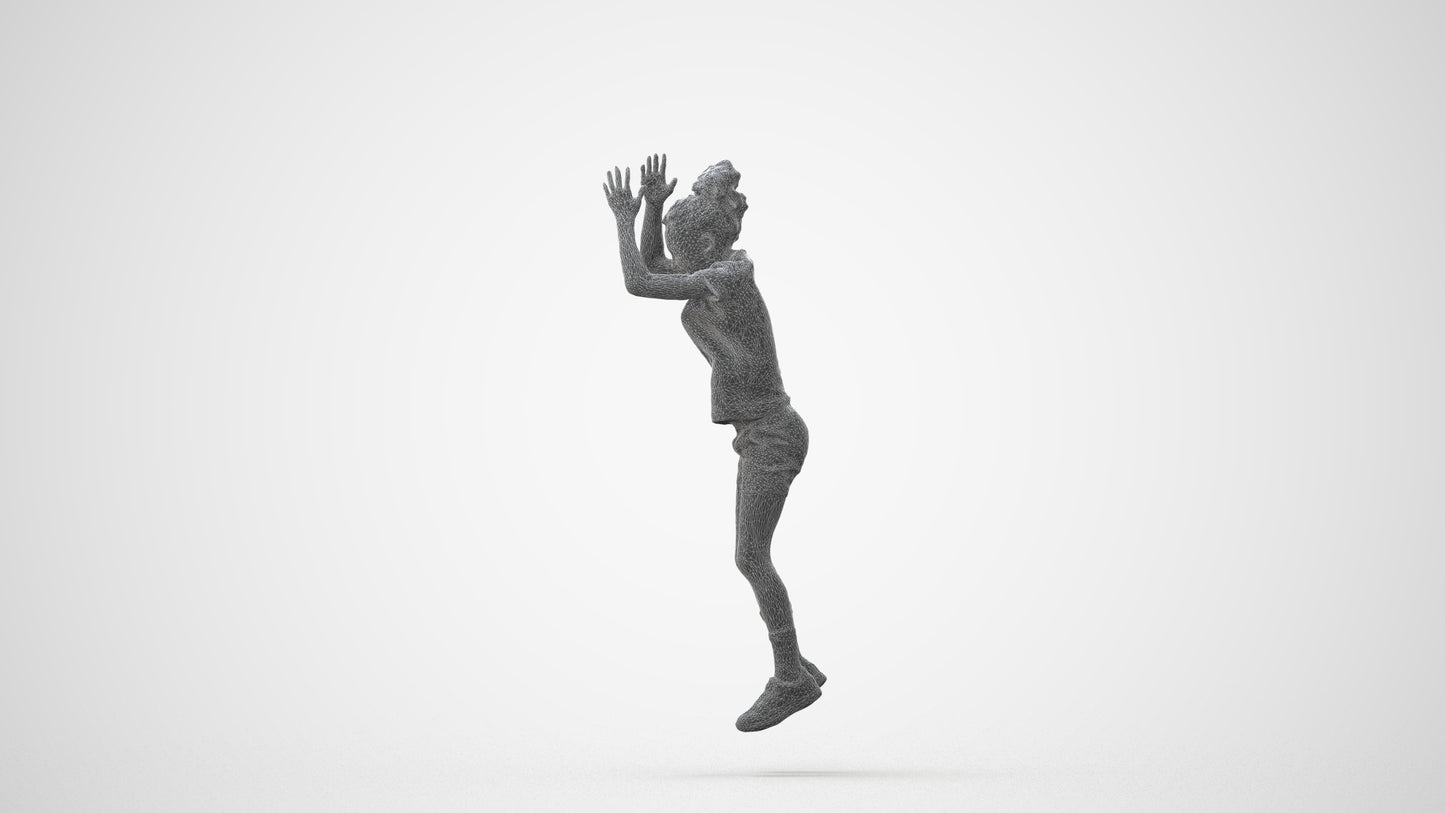realistic 3D human girl casual kids, archviz people FBX OBJ for Blender, square thumbnail