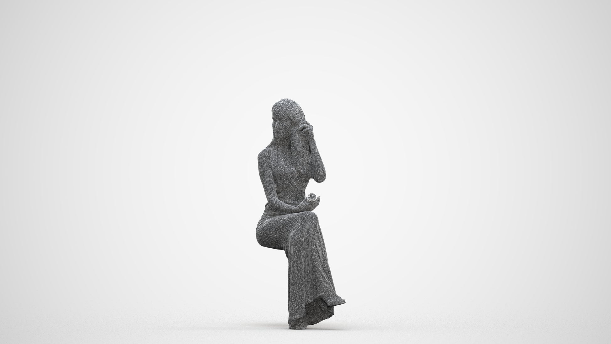 3D scanned woman formalaffairs formal, photorealistic archviz people for Enscape and SketchUp