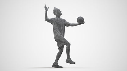 scanned 3D man sport, photogrammetry people for Enscape and V-Ray, wireframe side view