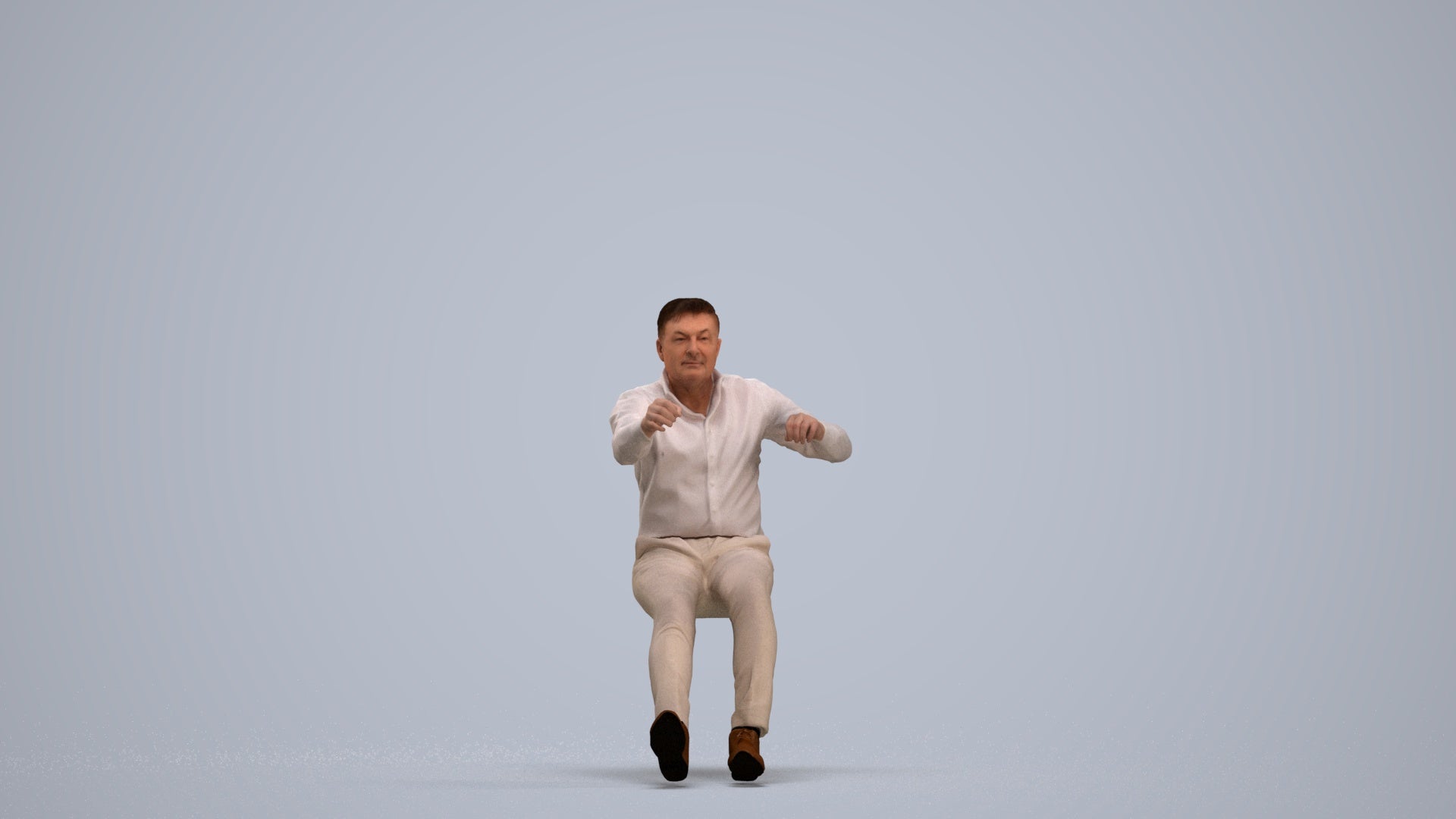 realistic 3D people man casual driving, render-ready for V-Ray and Corona, FBX OBJ, standing pose render