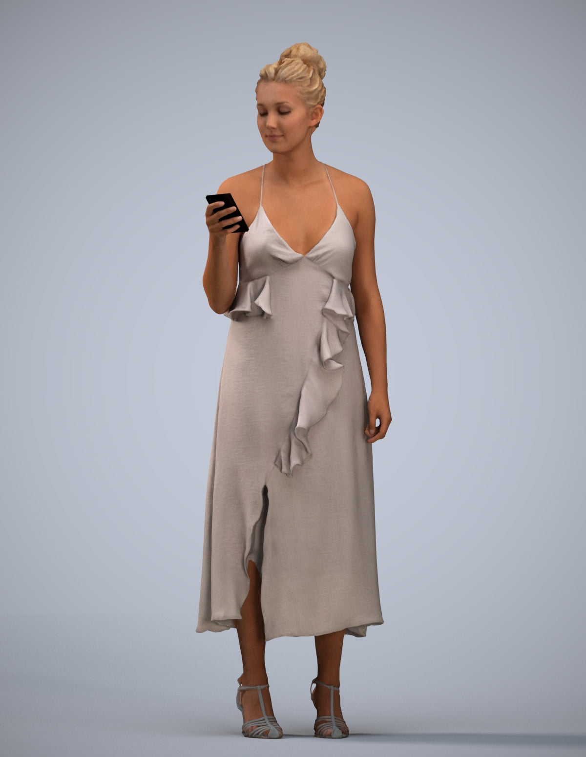 3D people model woman formal formalaffairs, scanned human for 3ds Max rendering
