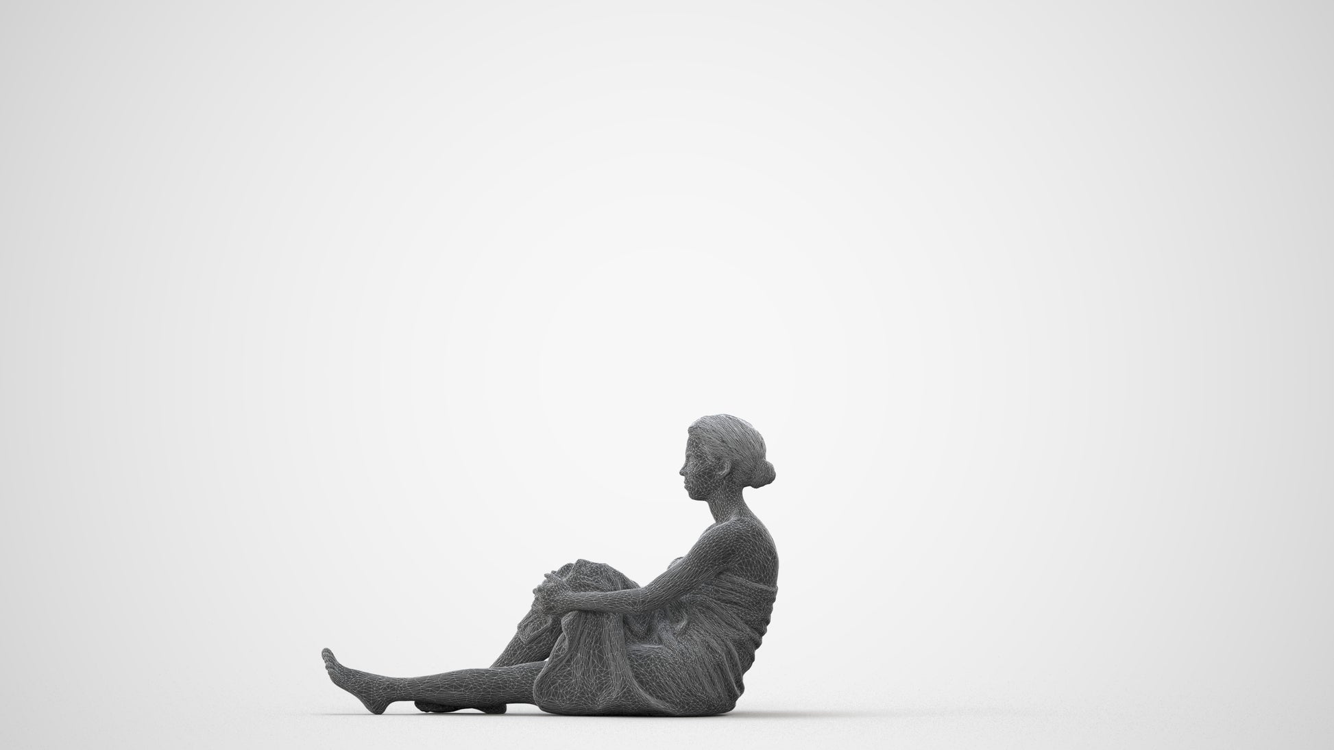3D scanned woman sport, photorealistic archviz people for Enscape and SketchUp, square thumbnail