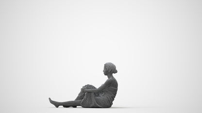 3D scanned woman sport, photorealistic archviz people for Enscape and SketchUp, square thumbnail