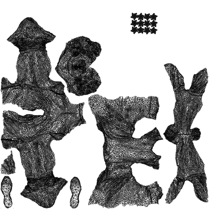 3D scanned man sport, photorealistic archviz people for Enscape and SketchUp, wireframe top-down view