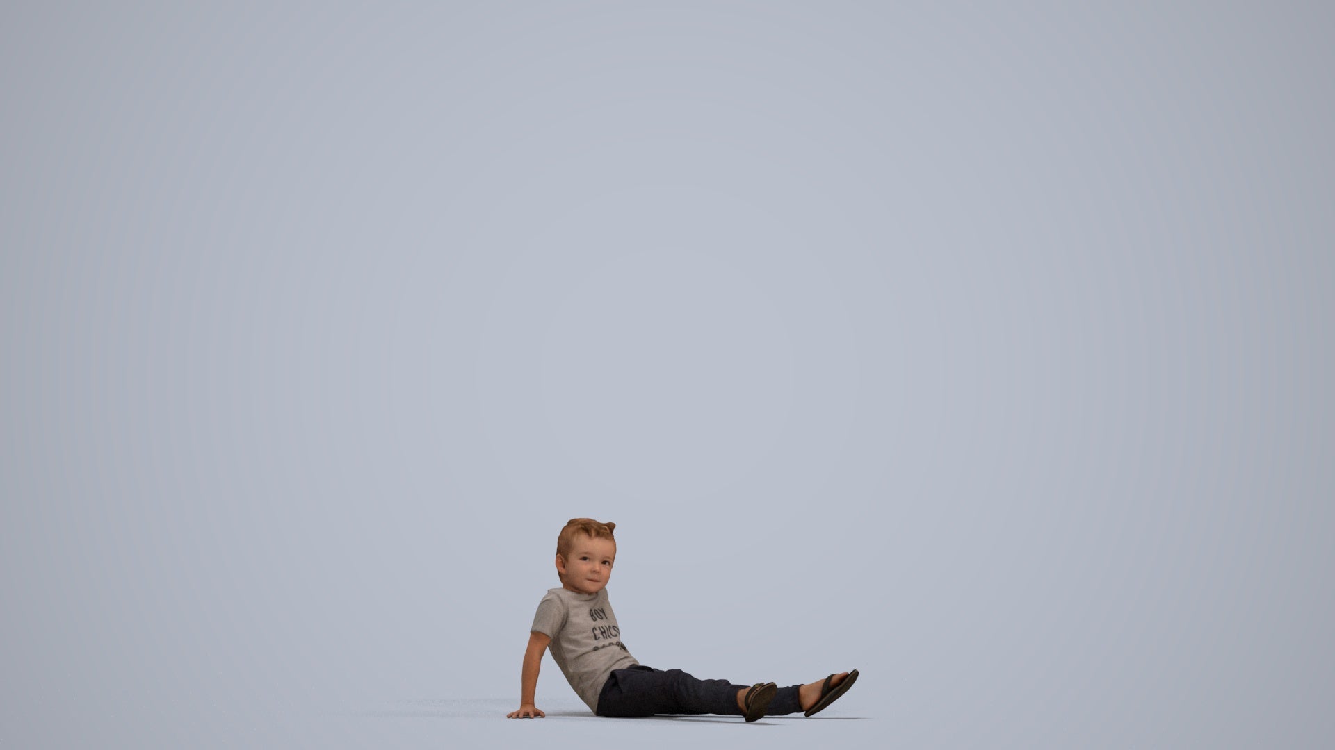 realistic 3D people boy casual kids, render-ready for V-Ray and Corona, FBX OBJ, standing pose render