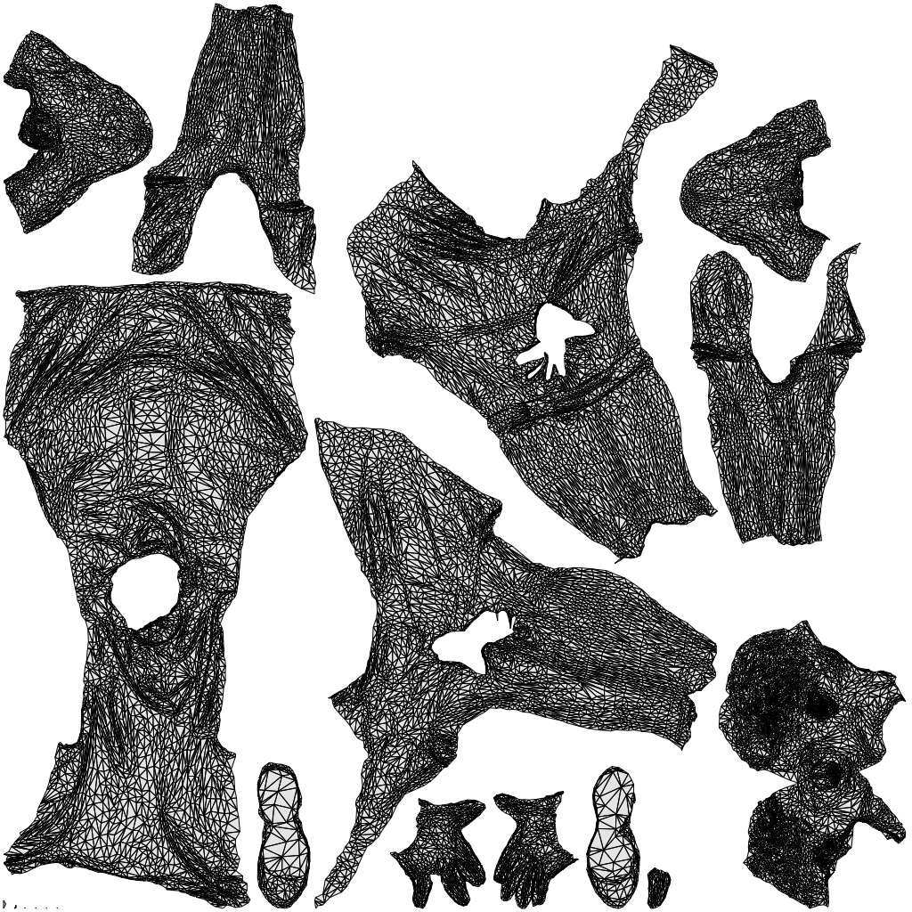 realistic 3D man sport, scanned archviz people for Blender and 3ds Max, wireframe top-down view