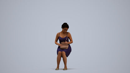 3D people model woman formal formalaffairs, scanned human for 3ds Max rendering, standing pose render