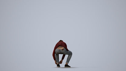 3D scanned boy kids casual, photorealistic archviz people for Enscape and SketchUp, three-quarter view render