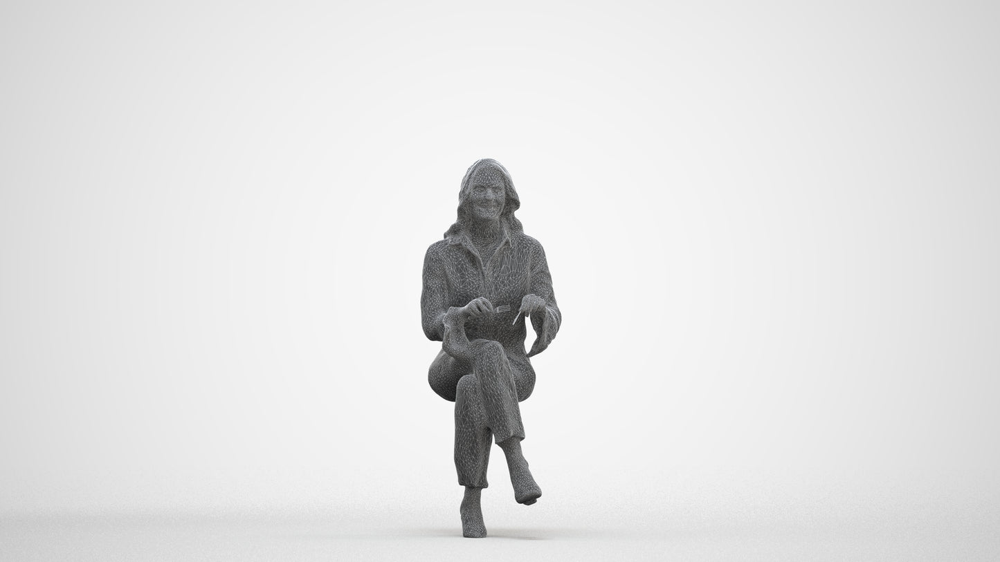 realistic 3D human woman business formalaffairs, archviz people FBX OBJ for Blender, three-quarter front view render
