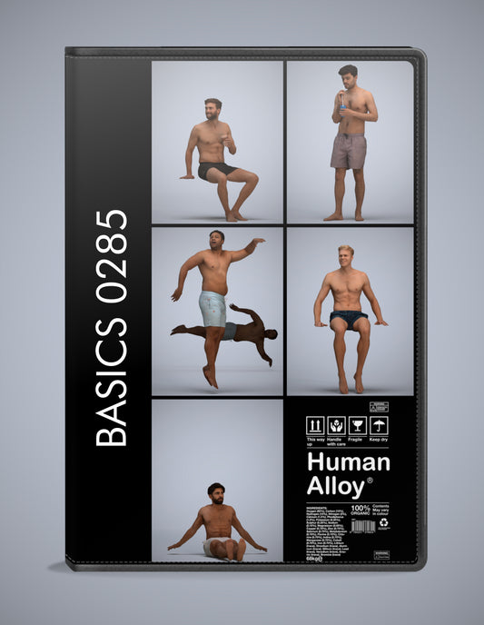 5x realistic 3D people pool pack, scanned archviz collection for Blender and 3ds Max