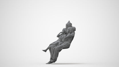 realistic 3D human girl kids, archviz people FBX OBJ for Blender, square thumbnail