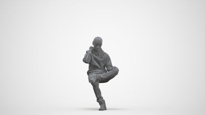 3D scanned boy kids casual, photorealistic archviz people for Enscape and SketchUp, three-quarter front view render