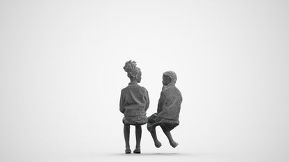 photogrammetry 3D girl kids, realistic human model archviz FBX, wireframe front view