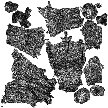 scanned 3D man casual standing, photogrammetry people for Enscape and V-Ray, wireframe top-down view