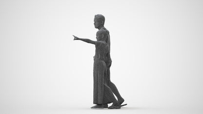 realistic 3D people man kids, render-ready for V-Ray and Corona, FBX OBJ, square thumbnail