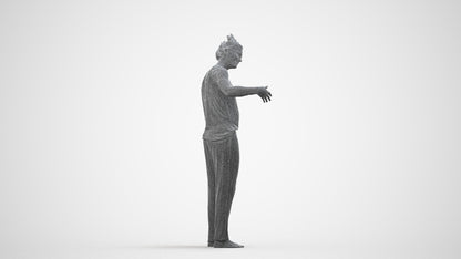 photogrammetry 3D woman bathroom, realistic human model archviz FBX, wireframe side view