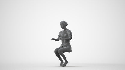 photogrammetry 3D woman bathroom, realistic human model archviz FBX, square thumbnail