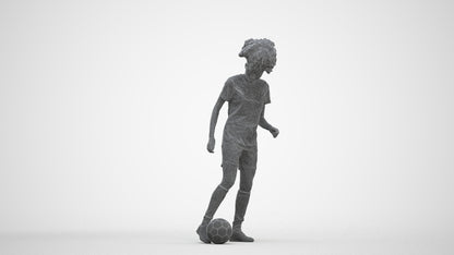 realistic 3D woman sport, scanned archviz people for Blender and 3ds Max, three-quarter front view render