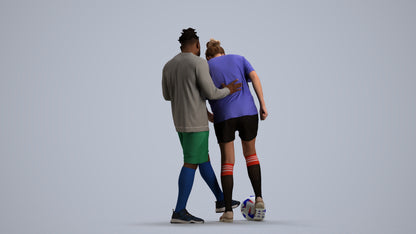 scanned 3D woman sport, photogrammetry people for Enscape and V-Ray, front view render
