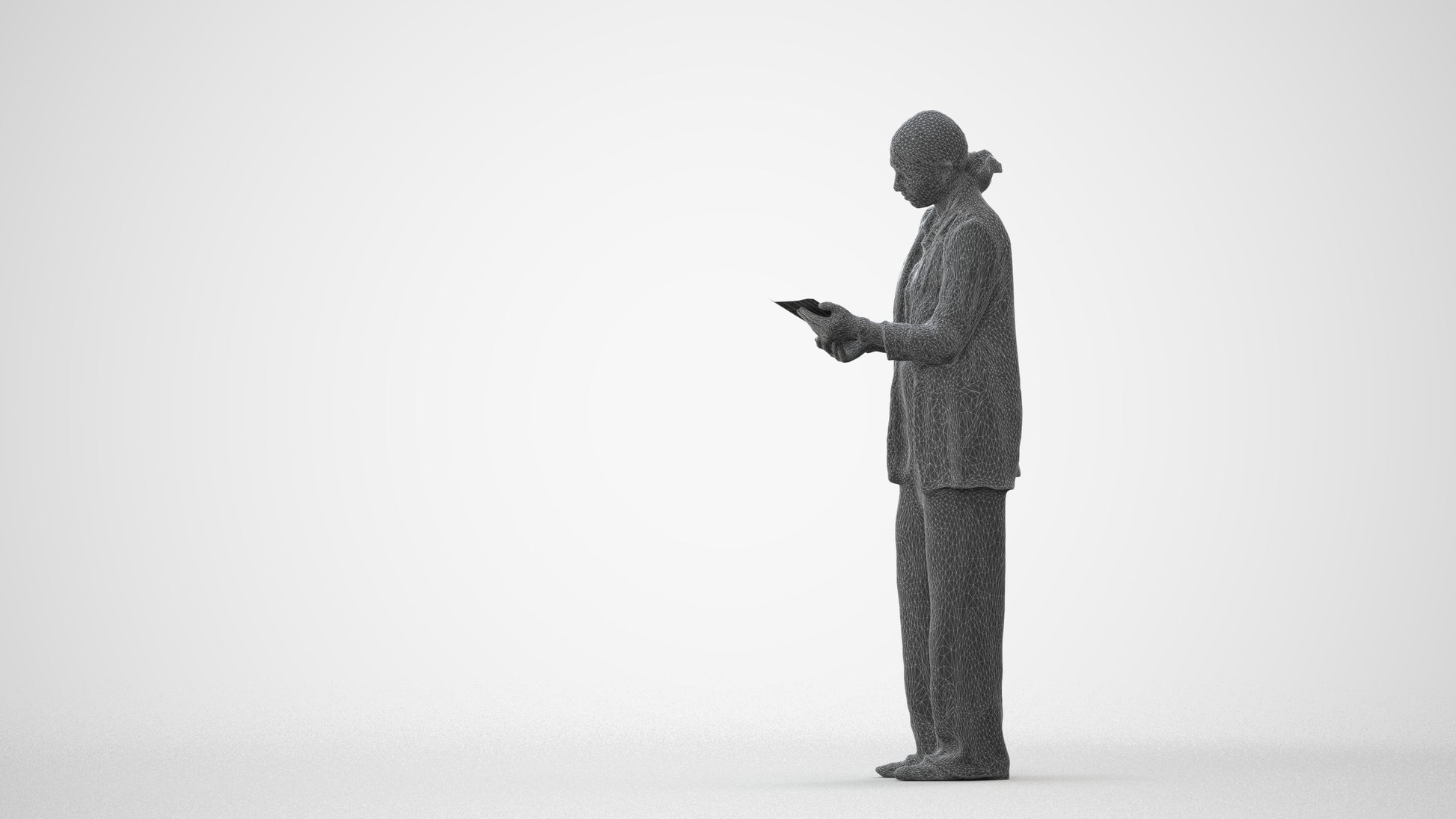 realistic 3D people woman business, render-ready for V-Ray and Corona, FBX OBJ, square thumbnail