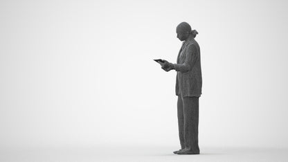 realistic 3D people woman business, render-ready for V-Ray and Corona, FBX OBJ, square thumbnail