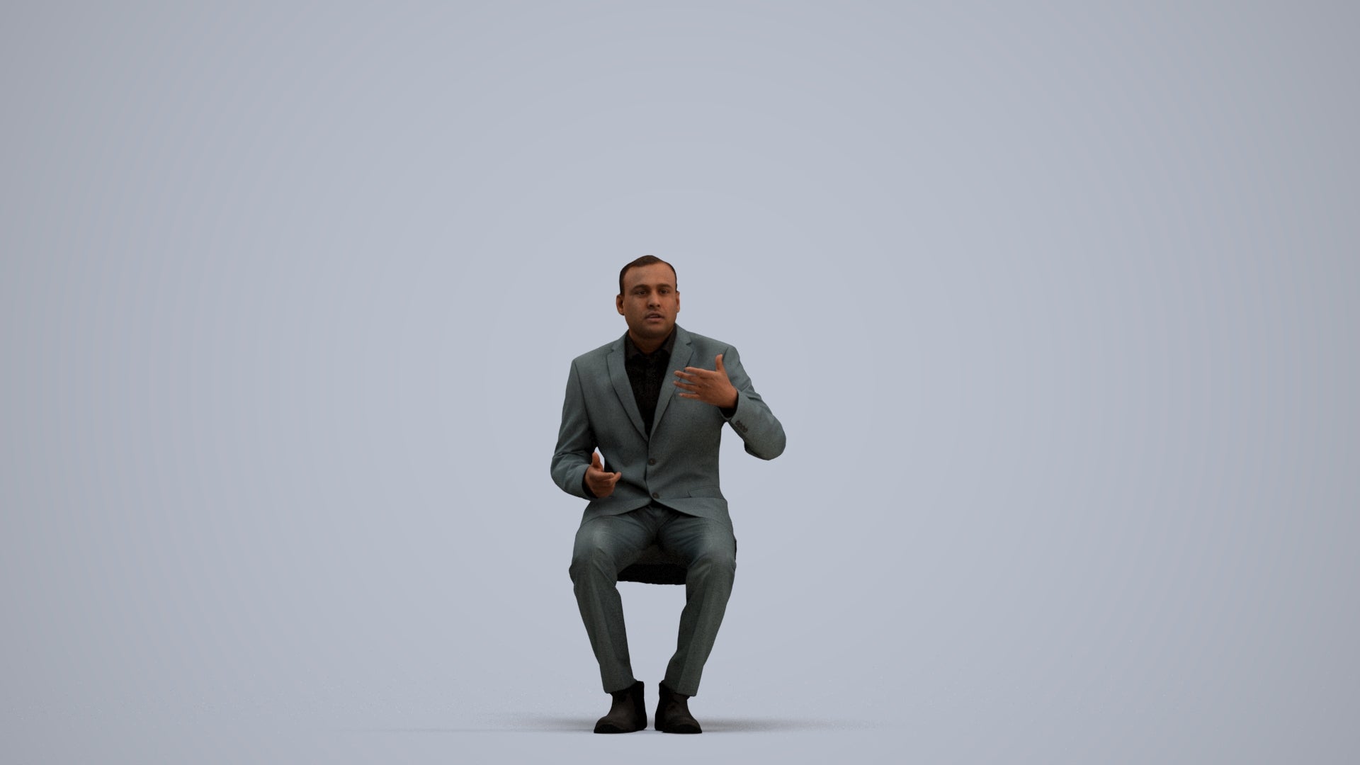 realistic 3D people man business, render-ready for V-Ray and Corona, FBX OBJ, standing pose render