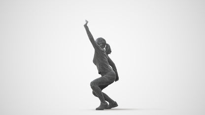 photogrammetry 3D woman sport, realistic human model archviz FBX, square thumbnail