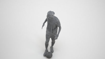 photogrammetry 3D man sport, realistic human model archviz FBX, wireframe three-quarter view