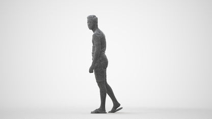 scanned 3D boy casual kids, photogrammetry people for Enscape and V-Ray, square thumbnail