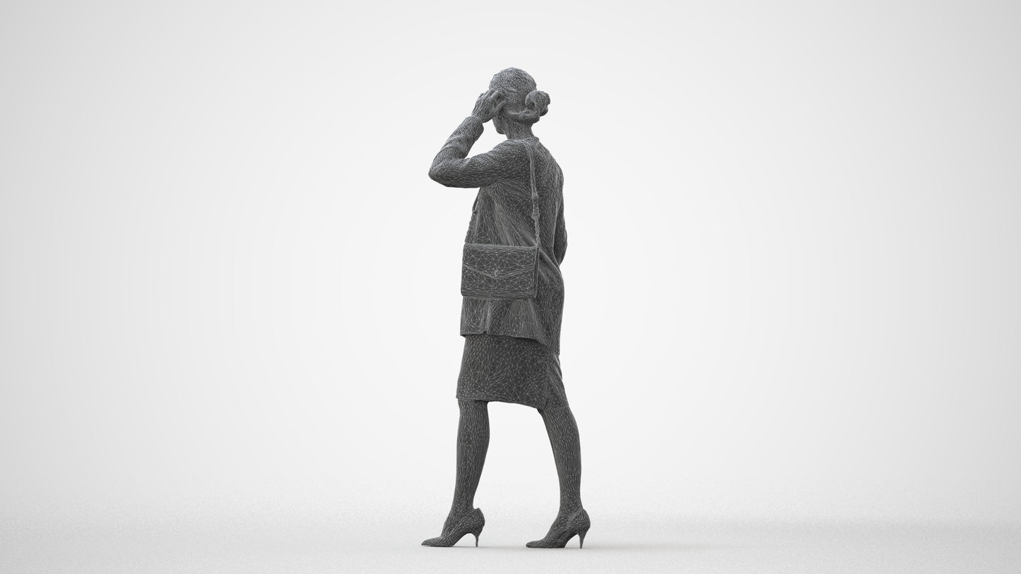realistic 3D people woman casual couple, render-ready for V-Ray and Corona, FBX OBJ, square thumbnail