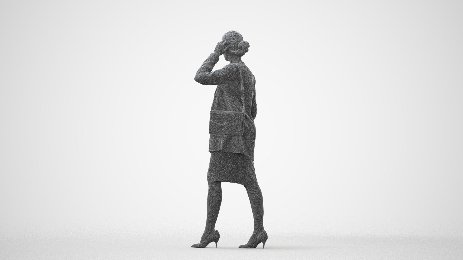 realistic 3D people woman casual couple, render-ready for V-Ray and Corona, FBX OBJ, square thumbnail