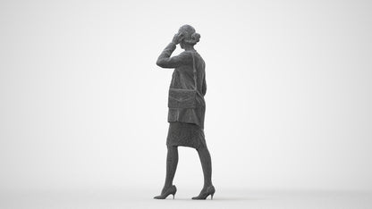 realistic 3D people woman casual couple, render-ready for V-Ray and Corona, FBX OBJ, square thumbnail
