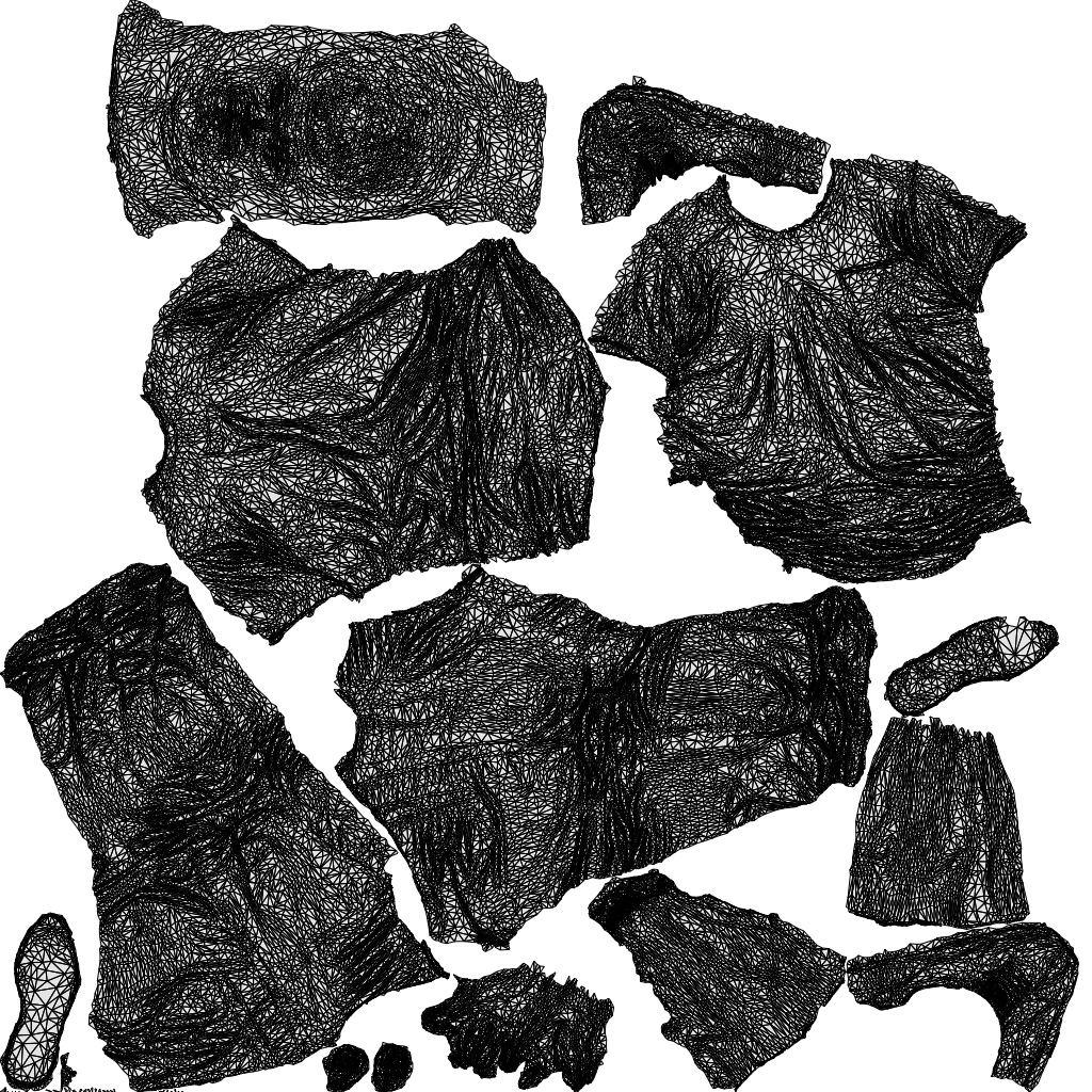 scanned 3D man casual walking, photogrammetry people for Enscape and V-Ray, wireframe top-down view