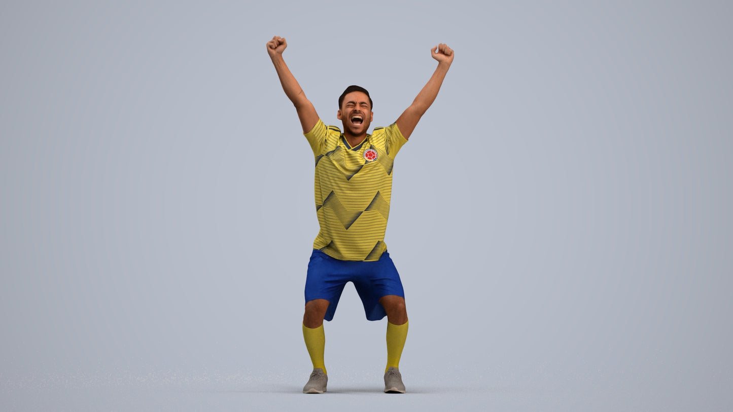 realistic 3D people man sport, render-ready for V-Ray and Corona, FBX OBJ, standing pose render