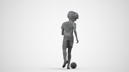 3D people model woman sport, scanned human for 3ds Max rendering, wireframe side view