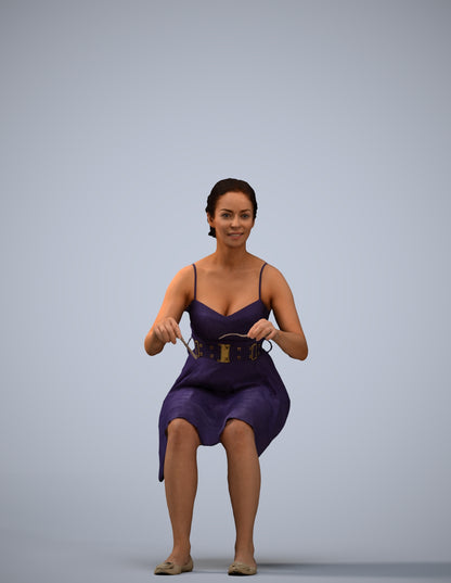 realistic 3D human woman formal formalaffairs, archviz people FBX OBJ for Blender