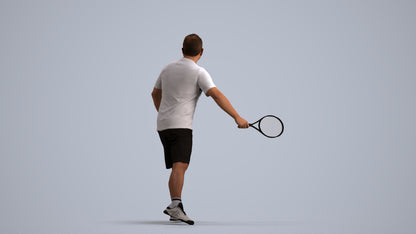 3D people model man sport, scanned human for 3ds Max rendering, front view render