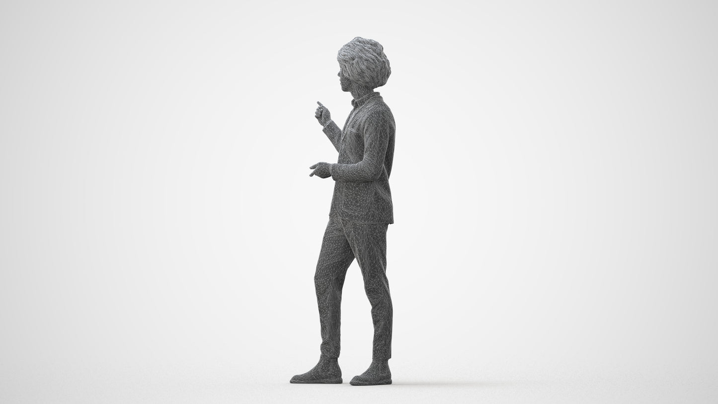 realistic 3D man business shopping, scanned archviz people for Blender and 3ds Max, square thumbnail