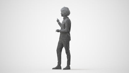 realistic 3D man business shopping, scanned archviz people for Blender and 3ds Max, square thumbnail