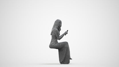 realistic 3D people woman formal formalaffairs, render-ready for V-Ray and Corona, FBX OBJ, wireframe side view